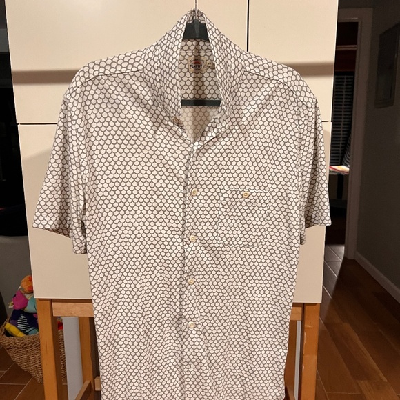 Faherty Short Sleeve Knit Season Shirt (Fish Scale Redux) - Picture 1 of 3